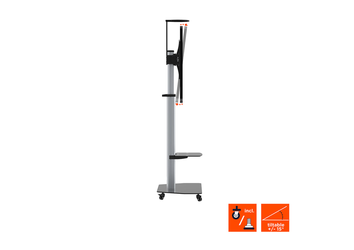 celexon Professional höhenverstellbarer Display Rollwagen Adjust-3270MP
