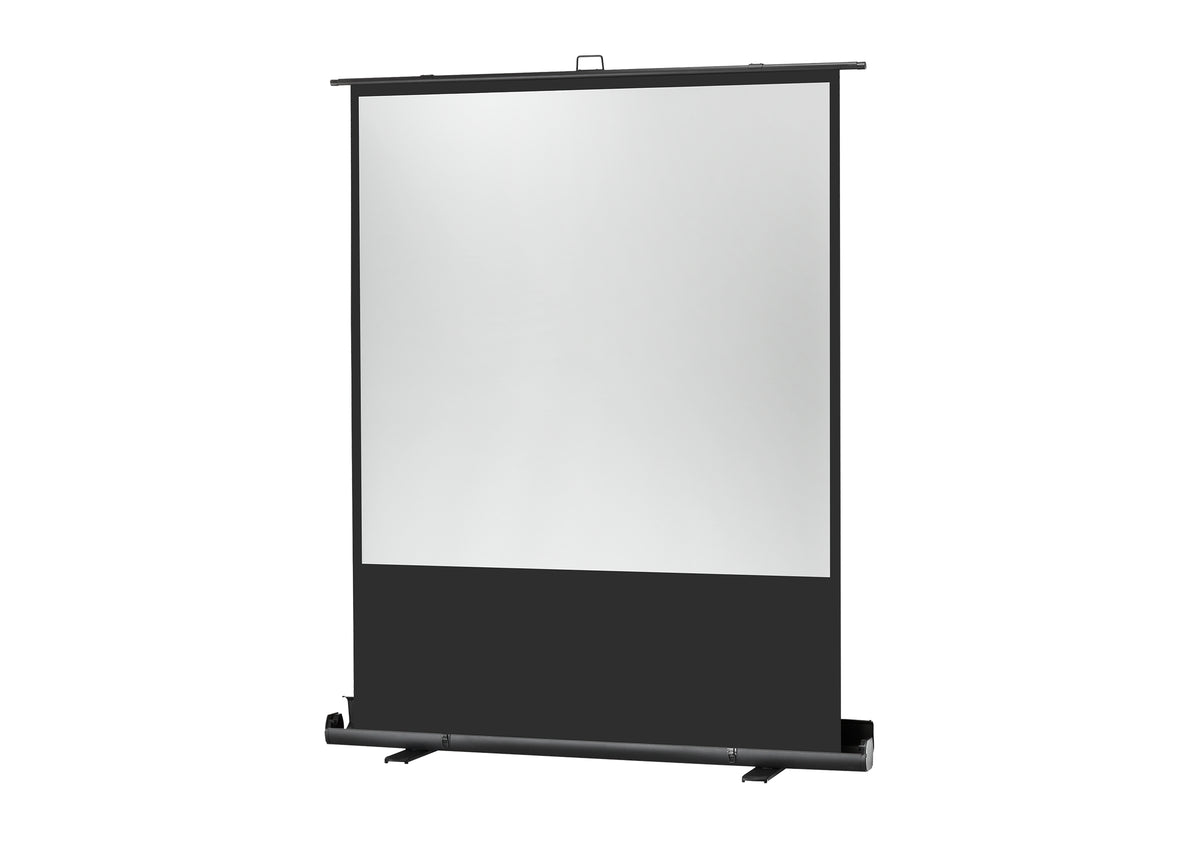 Frontal angled view of the celexon Projector Screen Ultramobile Plus Professional without projection 
