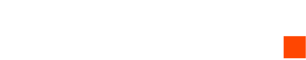 Isolated celexon logo in white and orange 