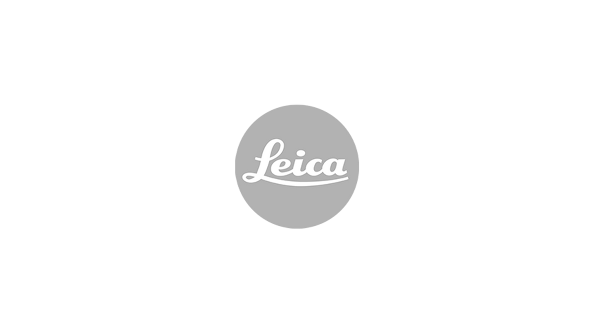 Isolated Leica logo in grey