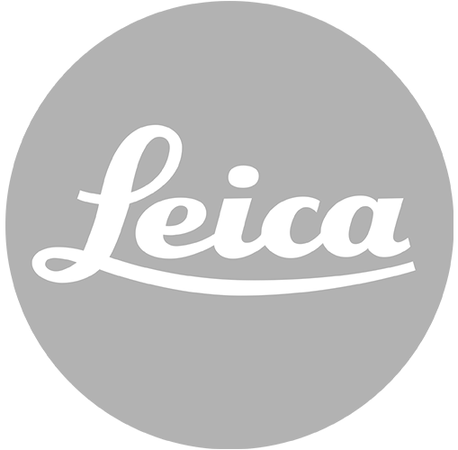 Isolated Leica logo in grey