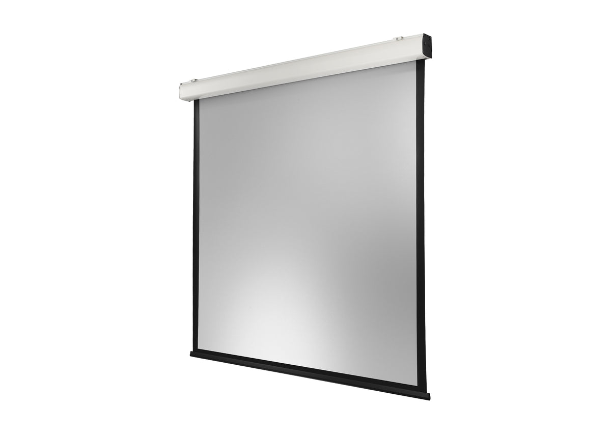 Frontal side view of the celexon Projector Screen Electric Expert XL without projection 