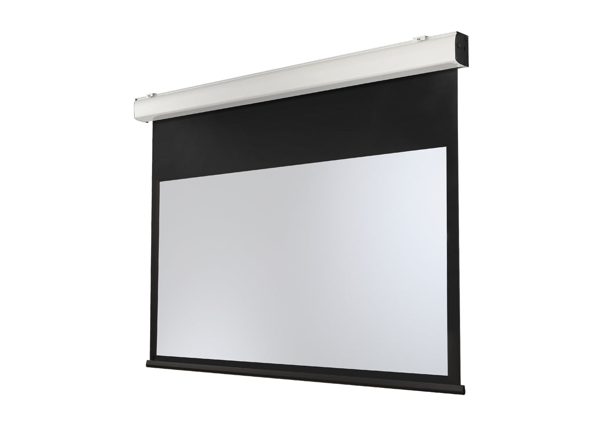 Frontal side view of the celexon Projector Screen Electric Expert XL without projection 