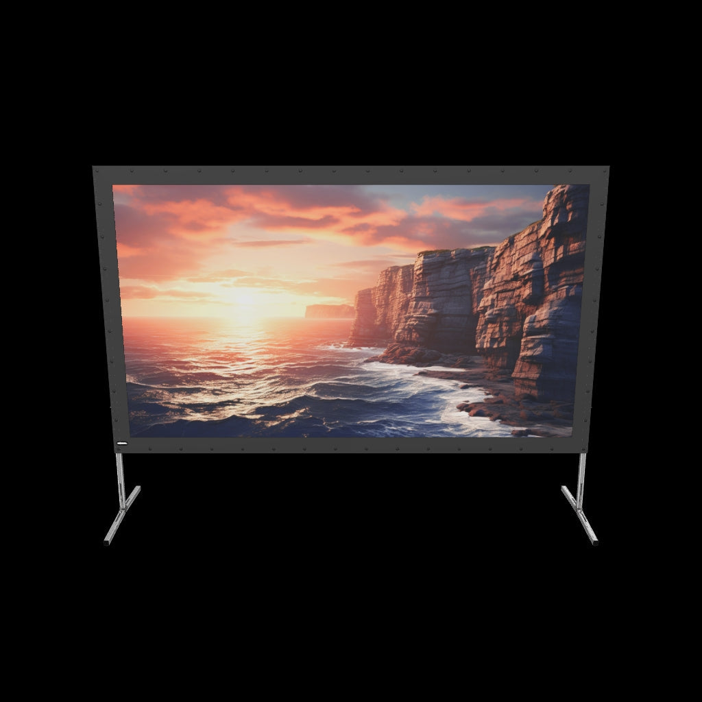 3d/AR Model of the celexon Folding Frame Projector screen 203 x 114cm Mobile Expert, front projection