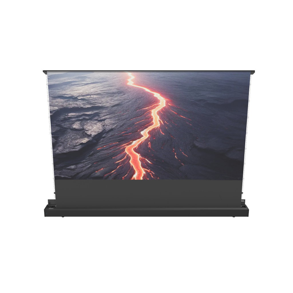 3d/AR Model of the celexon CLR HomeCinema Plus UST High Contrast Electric Floor Projector Screen 100" – Black