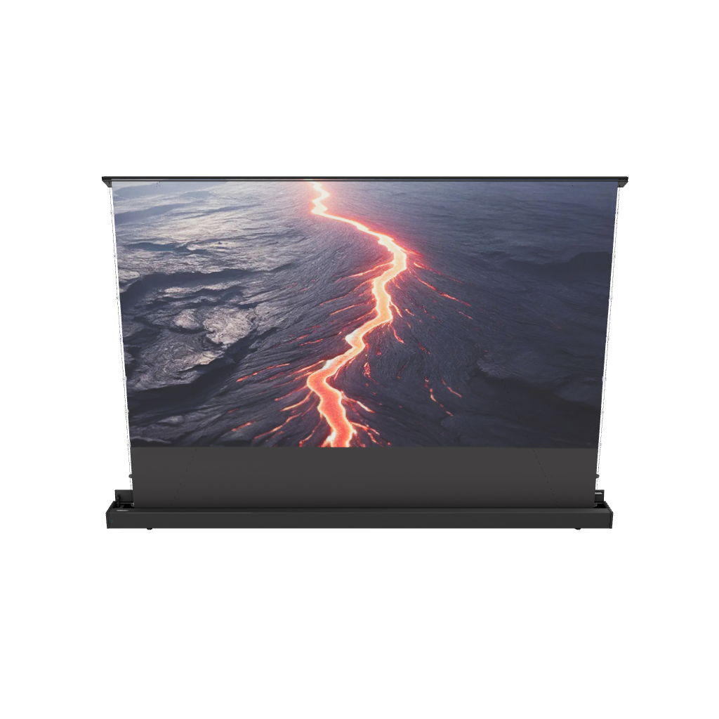 3d/AR Model of the celexon CLR HomeCinema Plus UST High Contrast Electric Floor Projector Screen 130" – Black
